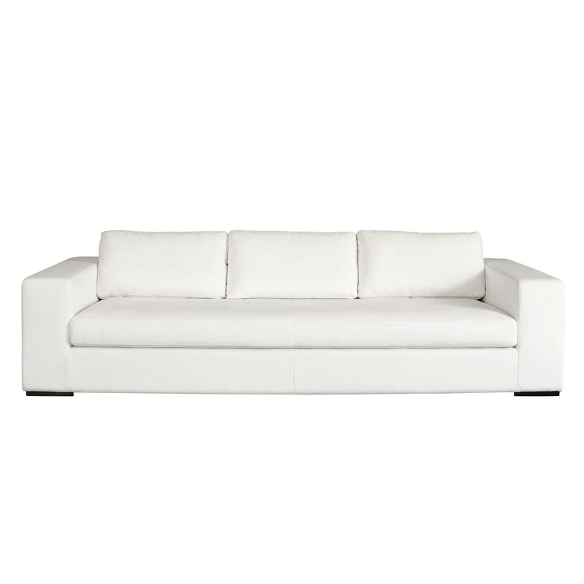 HomeDor Minimalist White Sofa