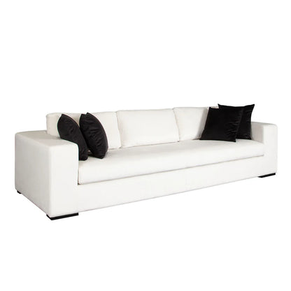HomeDor Minimalist White Sofa