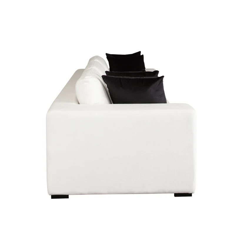 HomeDor Minimalist White Sofa
