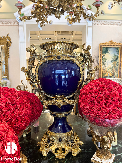 Napoleon III Imperial Cobalt Blue Palace Garniture