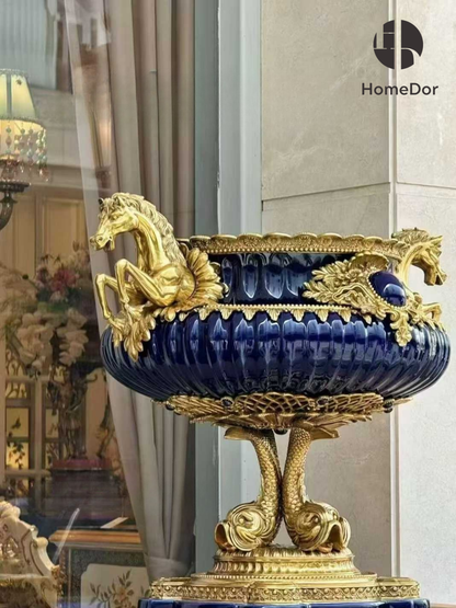 Napoleon III Imperial Cobalt Blue Palace Garniture