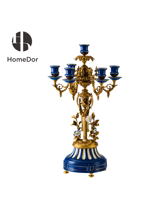 a functional candle holder and a decorative statement,perfect for elevating dining tables, mantels, or formal living room displays.