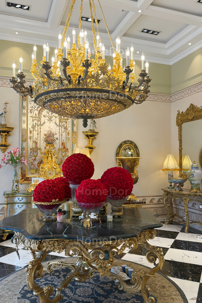 HomeDor × FH&Home | European Palace-inspired Grandeur Brass Chandelier