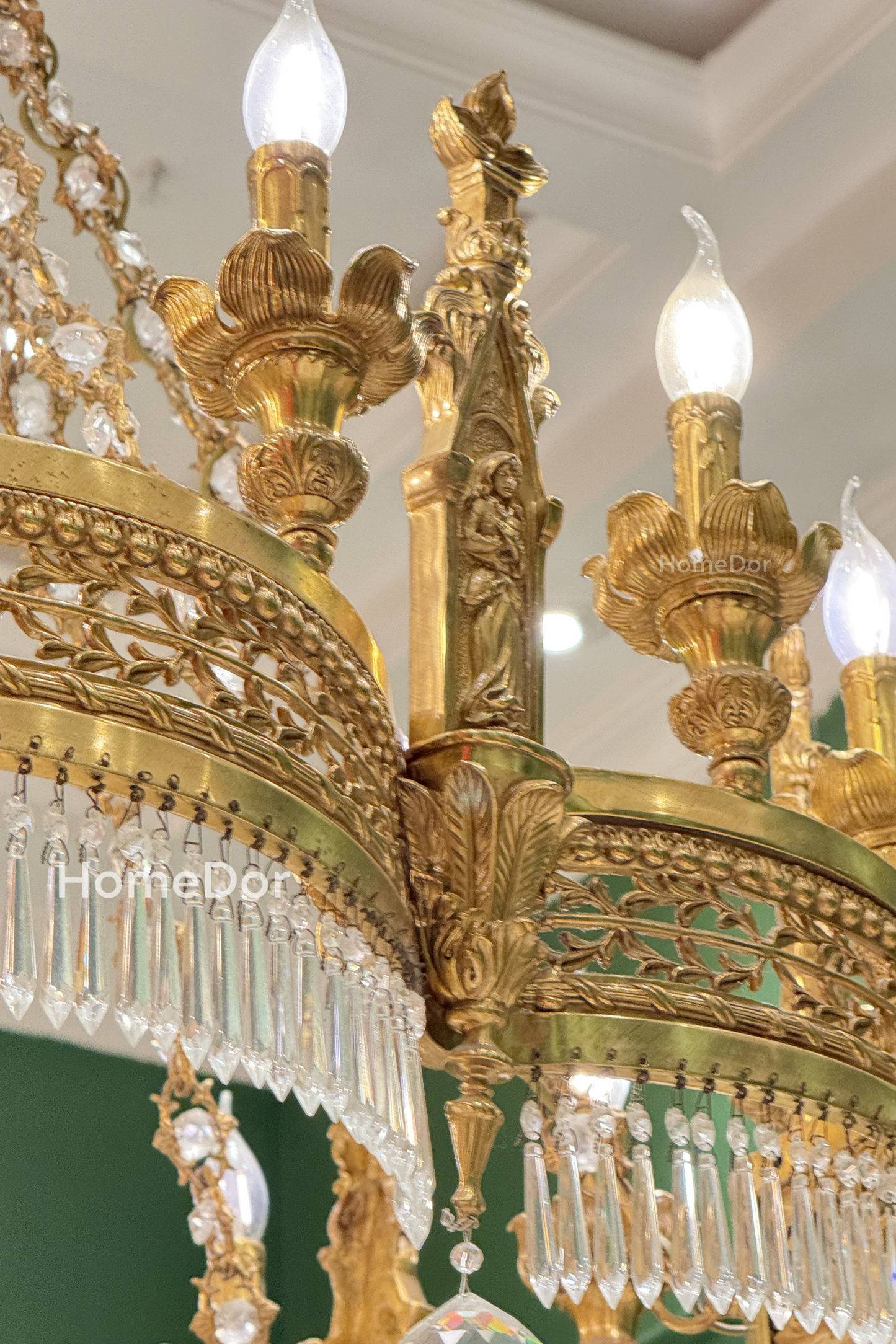 HomeDor × FH&Home | Vintage  Luxury Baroque Style Crown Chandelier