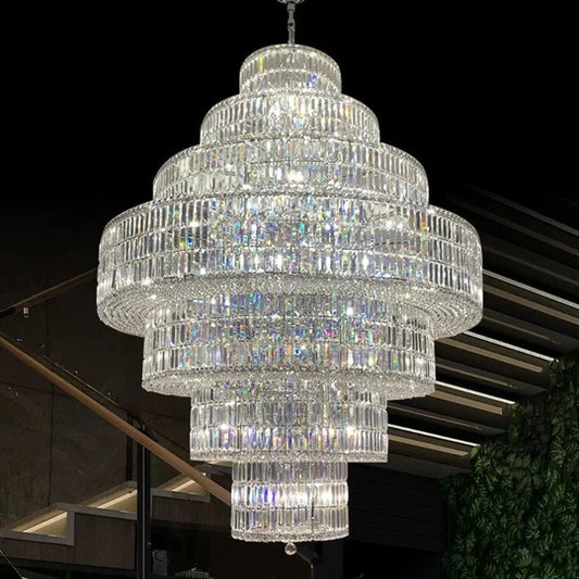 HomeDor Lexi Premium Extra Large Multi Tiered Round Chandelier