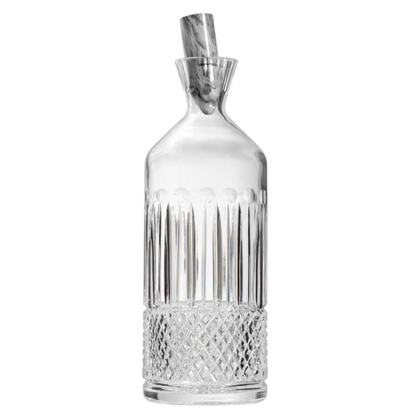 HomeDor Luxury Crystal Engraved Whisky Bullet Bottle/Glass