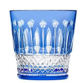 HomeDor Luxury Crystal Engraved Colorful Whiskey Glass