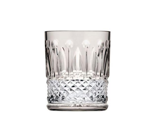 HomeDor Luxury Crystal Engraved Colorful Whiskey Glass