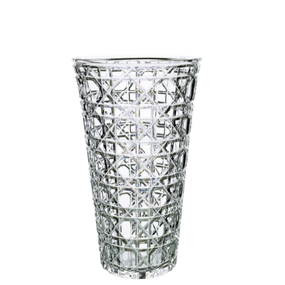 HomeDor Luxury Crystal Engraved Round Vase