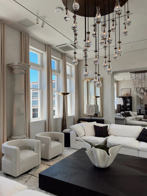 HomeDor Premium Modern Floating Raindrop Chandelier