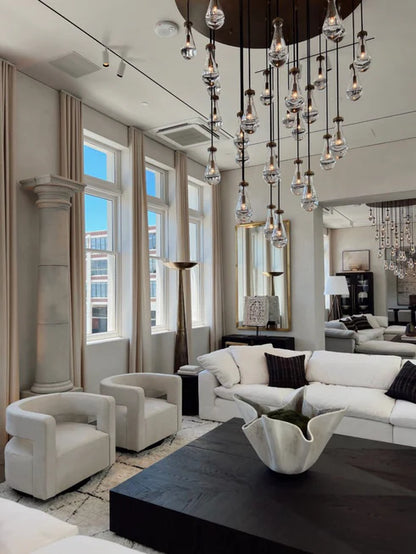 HomeDor Premium Modern Floating Raindrop Chandelier