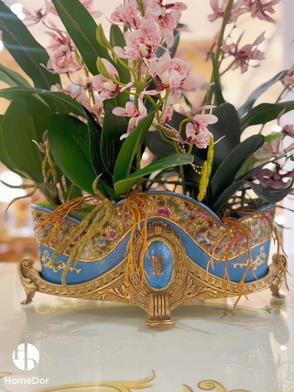 Rococo Turquoise Jardinière