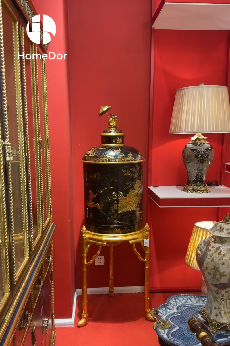 HomeDor × FH&Home | Chinoiserie Lacquered Side Cabinet