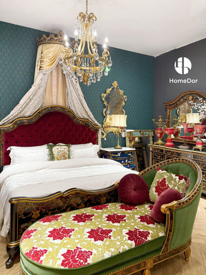 HomeDor French Rococo Chaise Lounge Antique Palace Lounge Chair