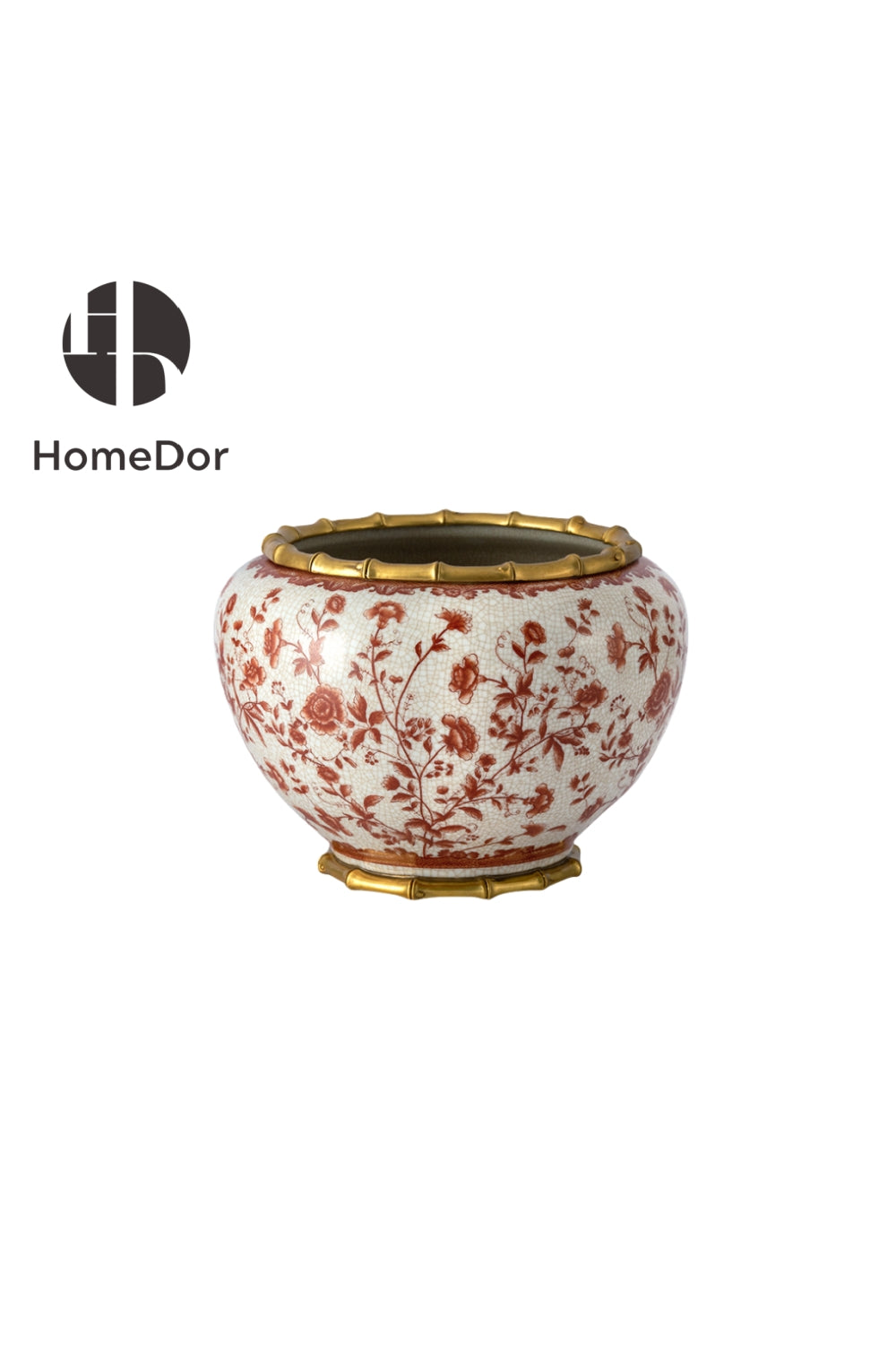 Sophisticated Blue-and-White Porcelain Table Decor Set Planter