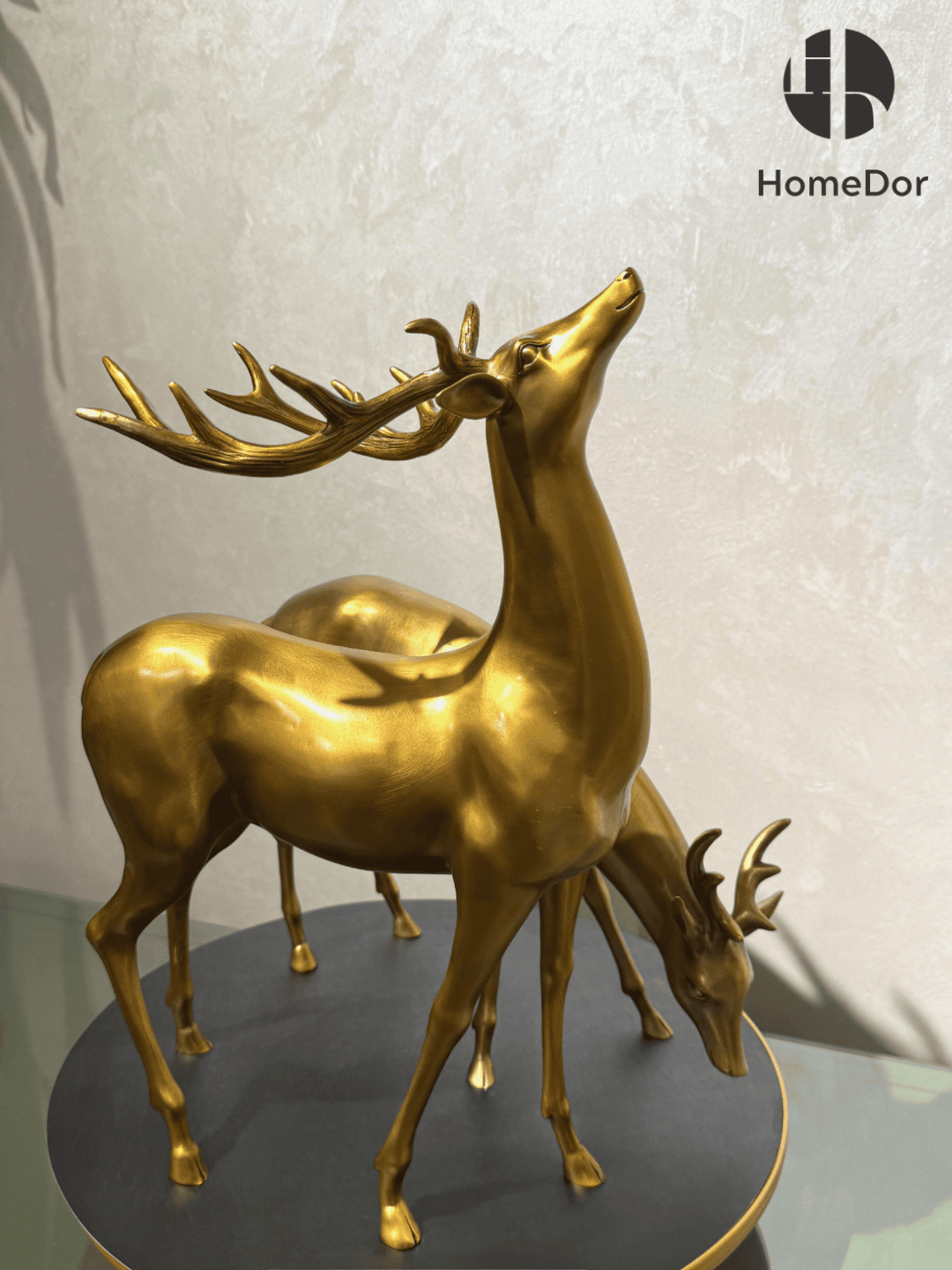 Sophisticated Brass Deer Decorative Set with Two Exclusive Patterns 10