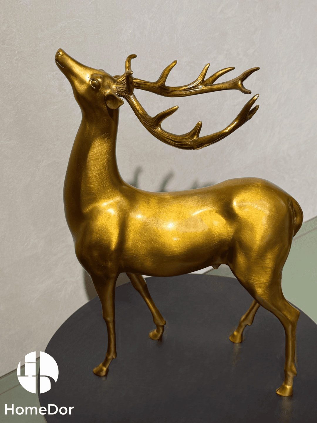 Sophisticated Brass Deer Decorative Set with Two Exclusive Patterns 2