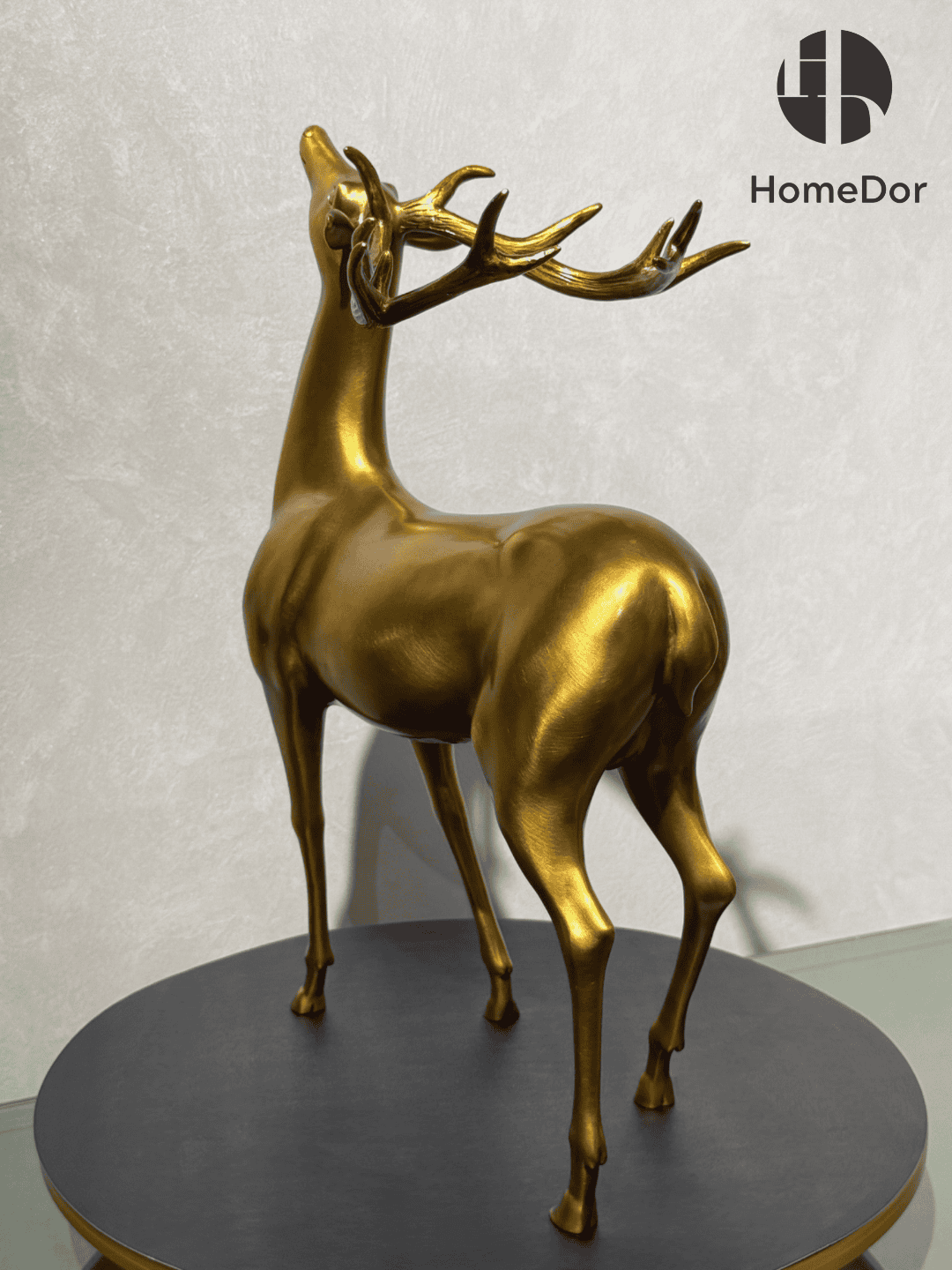 Sophisticated Brass Deer Decorative Set with Two Exclusive Patterns 3