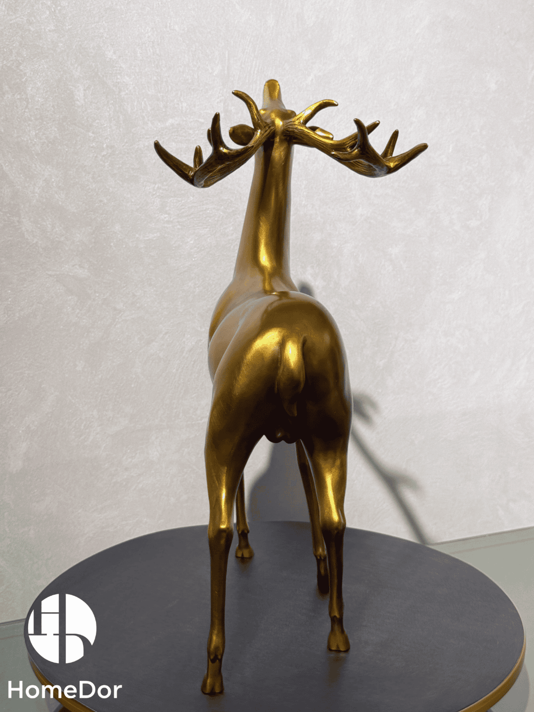Sophisticated Brass Deer Decorative Set with Two Exclusive Patterns 4