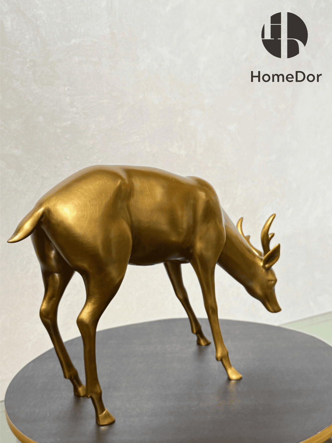 Sophisticated Brass Deer Decorative Set with Two Exclusive Patterns 8