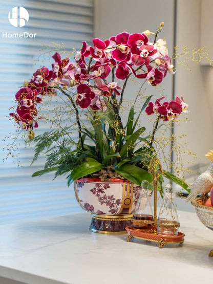 The Aubergine Blossom Porcelain Jardinière