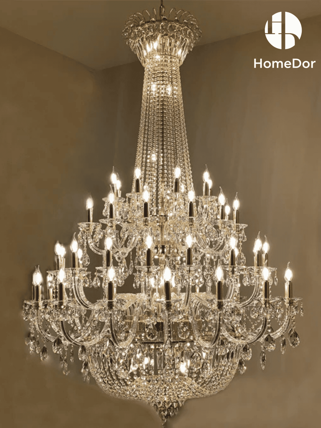Traditional Luxury Mid-century Multi Tiers Candle Chandelier2