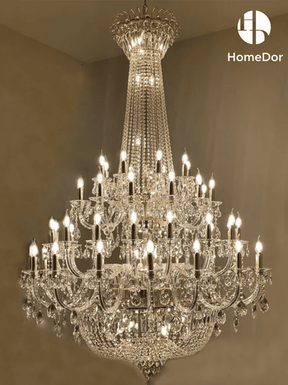 Traditional Luxury Mid-century Multi Tiers Candle Chandelier2