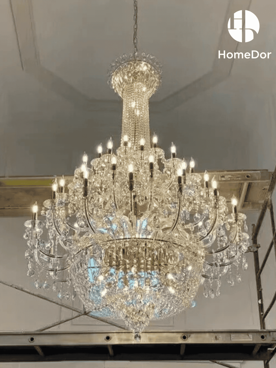 Traditional Luxury Mid-century Multi Tiers Candle Chandelier4