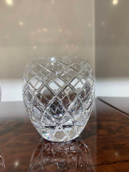 HomeDor Luxury Crystal Engraved Black Tea Cup