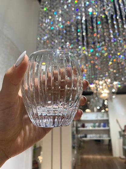 HomeDor Luxury Crystal Engraved Black Tea Cup