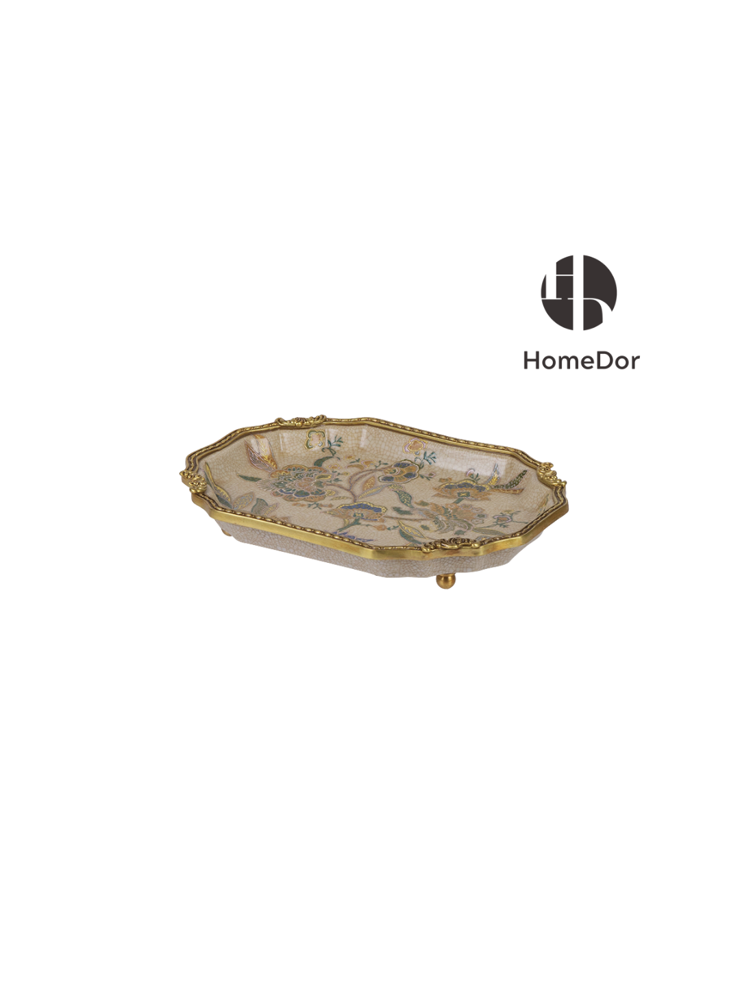 Vintage Chinoiserie Luxury Blossom & Brass Table Decor Series 3