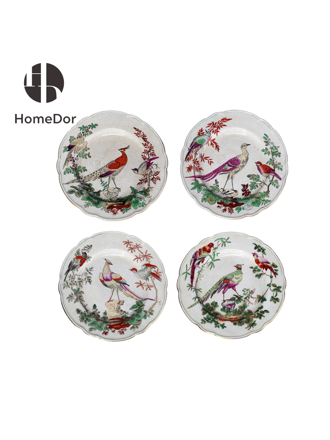 the durable ceramic material ensures daily usability (for appetizers, desserts, etc.)and decorative versatility (wall art, shelf displays).