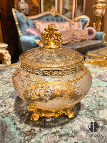 Aurora Glass Topaz Gilded Palace Ensemble