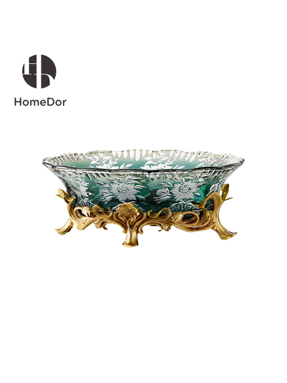 Aurora Glass Deep Verdant Gilded Palace Ensemble