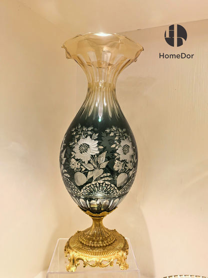 Aurora Glass Deep Verdant Gilded Palace Ensemble