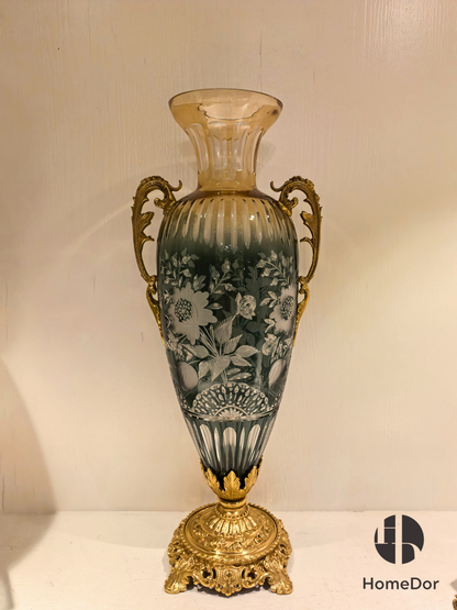 Aurora Glass Deep Verdant Gilded Palace Ensemble