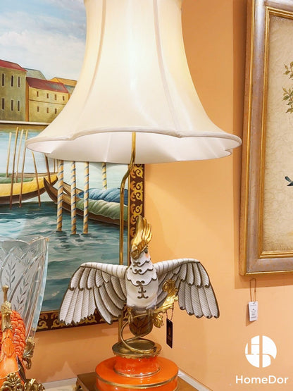HomeDor × FH&Home | White Cockatoo Sculpture Table Lamp