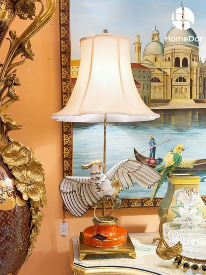 HomeDor × FH&Home | White Cockatoo Sculpture Table Lamp