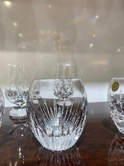 HomeDor Luxury Crystal Engraved Black Tea Cup