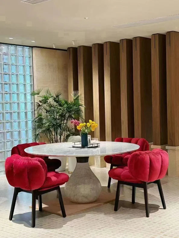 HomeDor Italian Velvet Dining Chair