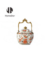 Covered Jar: L16cm × W13cm × H24cm
