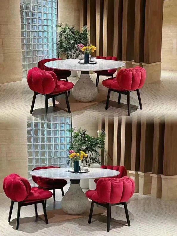 HomeDor Italian Velvet Dining Chair