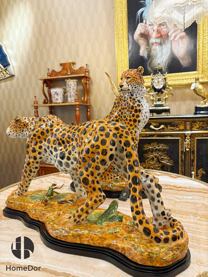 HomeDor × FH&amp;Home | تمثال فهد فاخر/ديكور طاولة