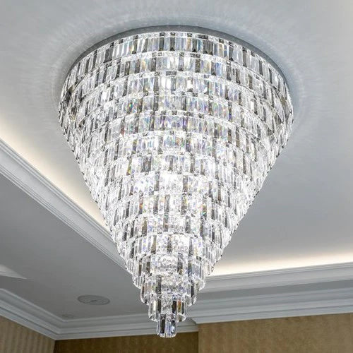 HomeDor Extra Large Flush Mount Light for Lobby/Hotel/High-ceiling Living Room