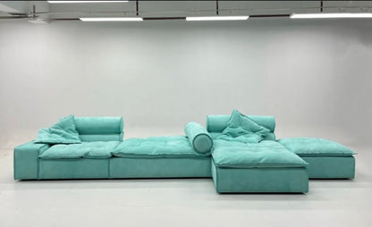 HomeDor Modern Soft Mint Cloud Sofa