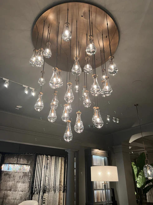 HomeDor Premium Modern Floating Raindrop Chandelier