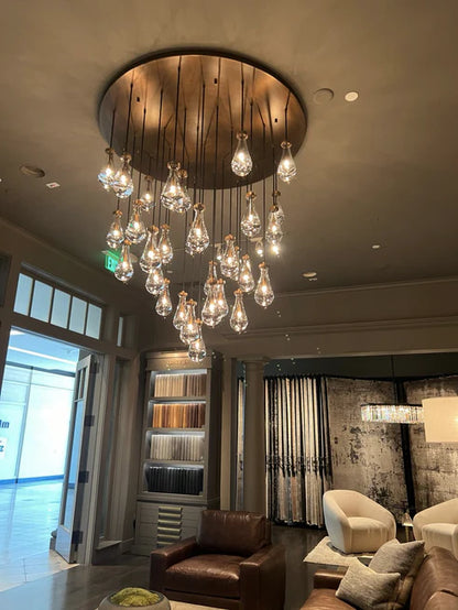 HomeDor Premium Modern Floating Raindrop Chandelier