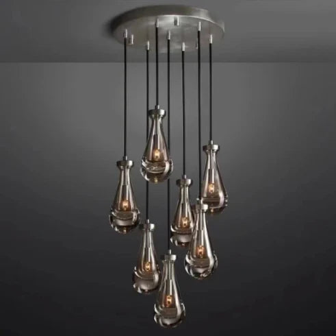 HomeDor Premium Modern Floating Raindrop Chandelier