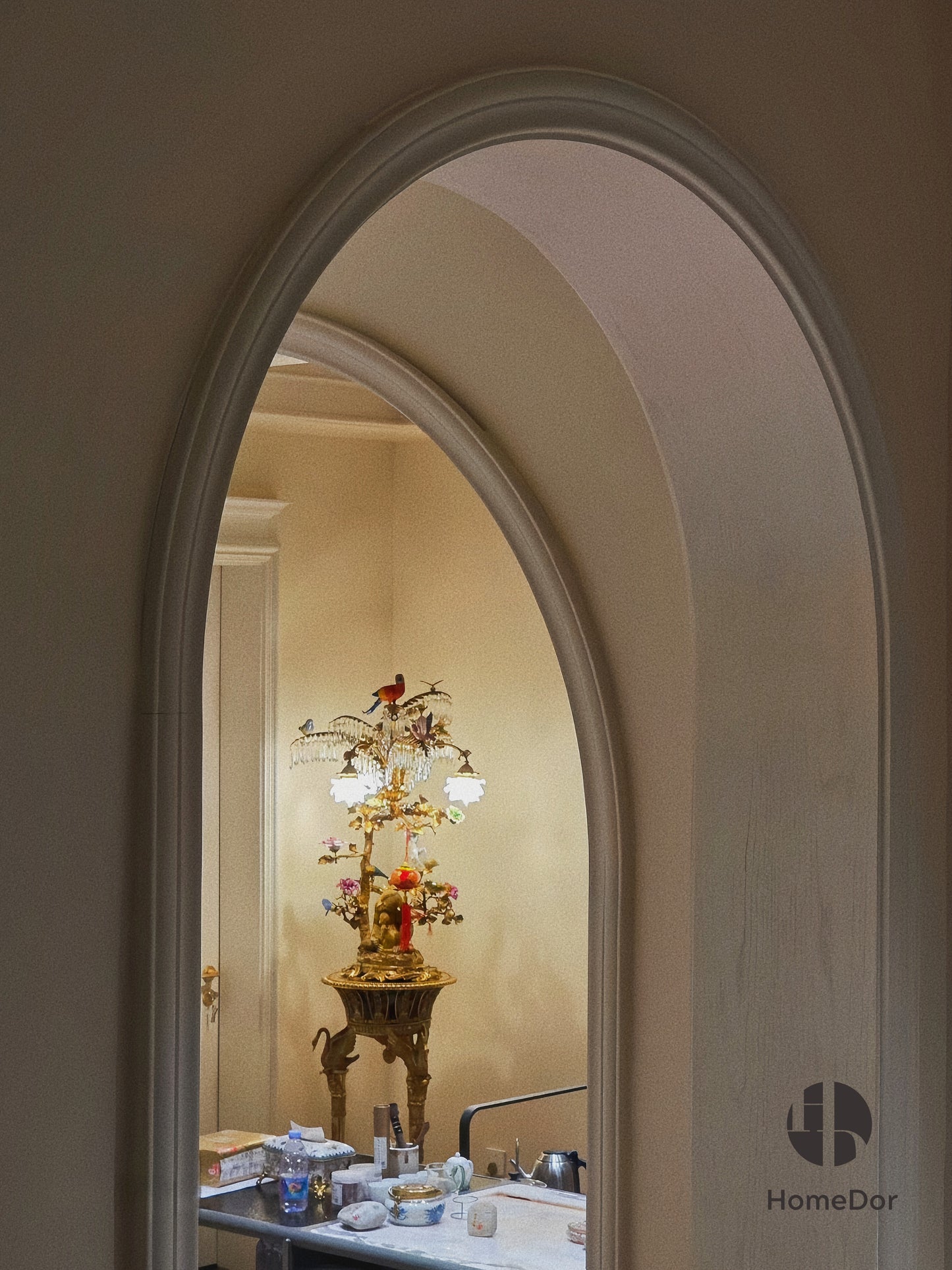 HomeDor × FH&amp;Home | Lámpara de pie de latón "Jardín de la Fantasía" de inspiración asiática