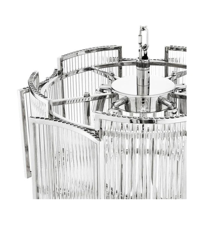 HomeDor Leo 3 Tiers Chandelier in gold/chrom finish